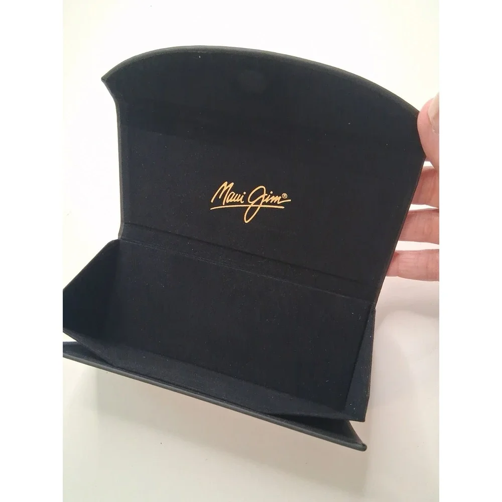 Maui Jim Black Tri-Fold Sunglasses Glasses Case Folds Flat Case Only NICE!